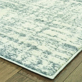 8' X 11' Ivory And Gray Abstract Strokes Area Rug - Homeroots - Flyclothing LLC