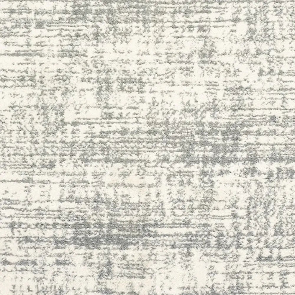 8' X 11' Ivory And Gray Abstract Strokes Area Rug - Homeroots - Flyclothing LLC