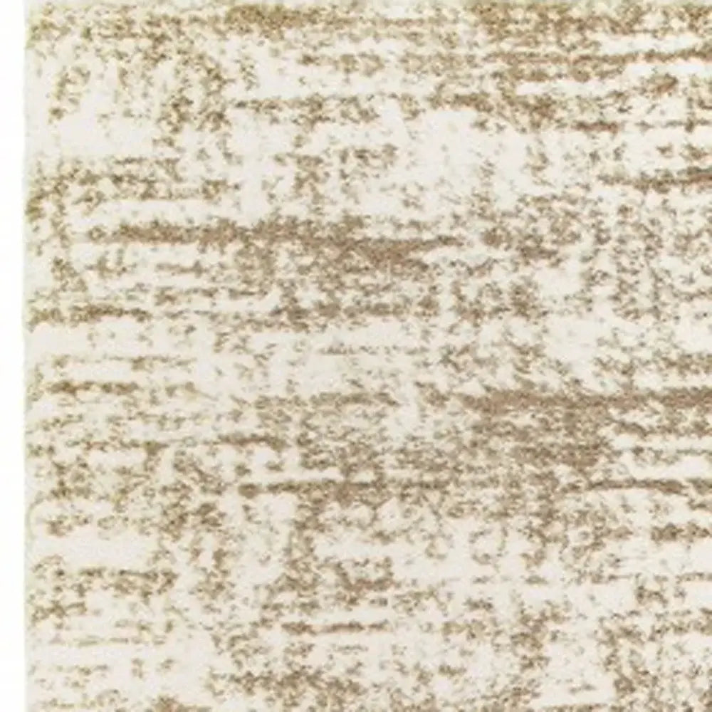 2' X 8' Ivory And Gray Abstract Strokes Runner Rug - Homeroots - Flyclothing LLC