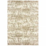 4' X 6' Ivory And Gray Abstract Strokes Area Rug - Homeroots - Flyclothing LLC