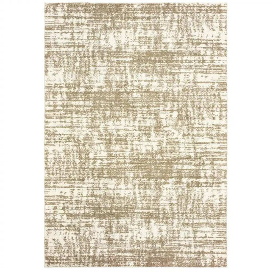 4' X 6' Ivory And Gray Abstract Strokes Area Rug - Homeroots - Flyclothing LLC