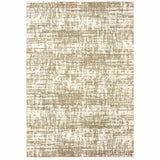 4' X 6' Ivory And Gray Abstract Strokes Area Rug - Homeroots - Flyclothing LLC