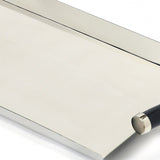 19" Silver Stainless Steel Serving Tray - Homeroots - Flyclothing LLC