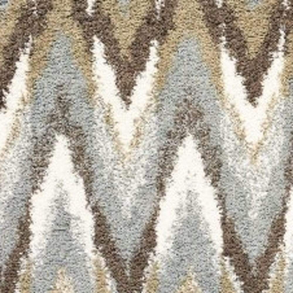 2' X 3' Gray Shag Power Loom Area Rug - Homeroots - Flyclothing LLC