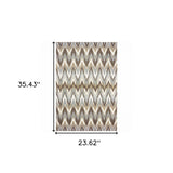 2' X 3' Gray Shag Power Loom Area Rug - Homeroots - Flyclothing LLC