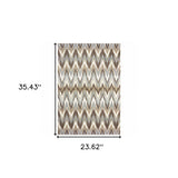 2' X 3' Gray Shag Power Loom Area Rug - Homeroots - Flyclothing LLC