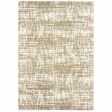 2' X 3' Ivory And Gray Abstract Strokes Scatter Rug - Homeroots - Flyclothing LLC