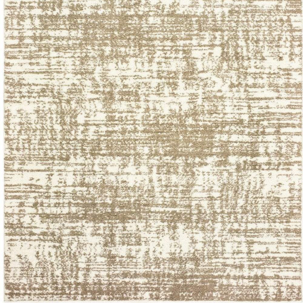 2' X 3' Ivory And Gray Abstract Strokes Scatter Rug - Homeroots - Flyclothing LLC