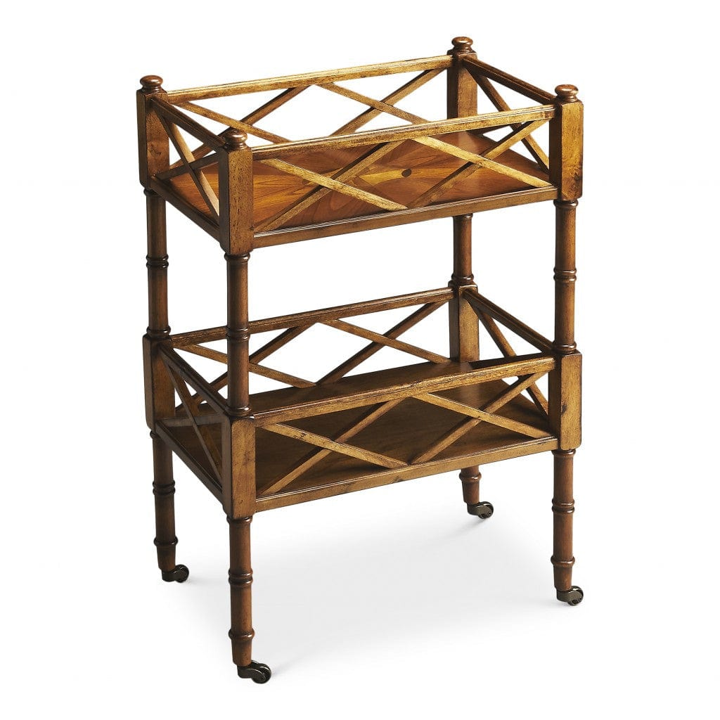 Olive Ash Burl Mobile Server - Homeroots