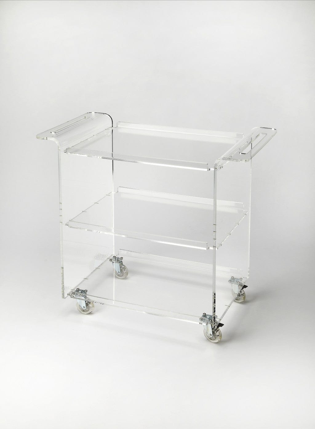 Clear Acrylic Rolling Server Bar Cart - Homeroots