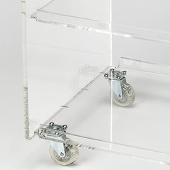 Clear Acrylic Rolling Server Bar Cart - Homeroots