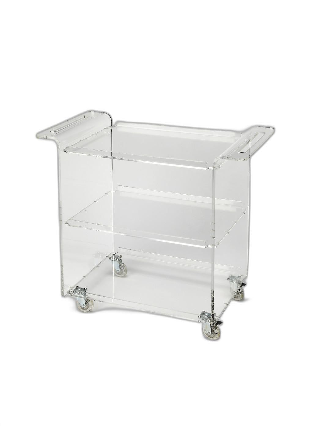 Clear Acrylic Rolling Server Bar Cart - Homeroots