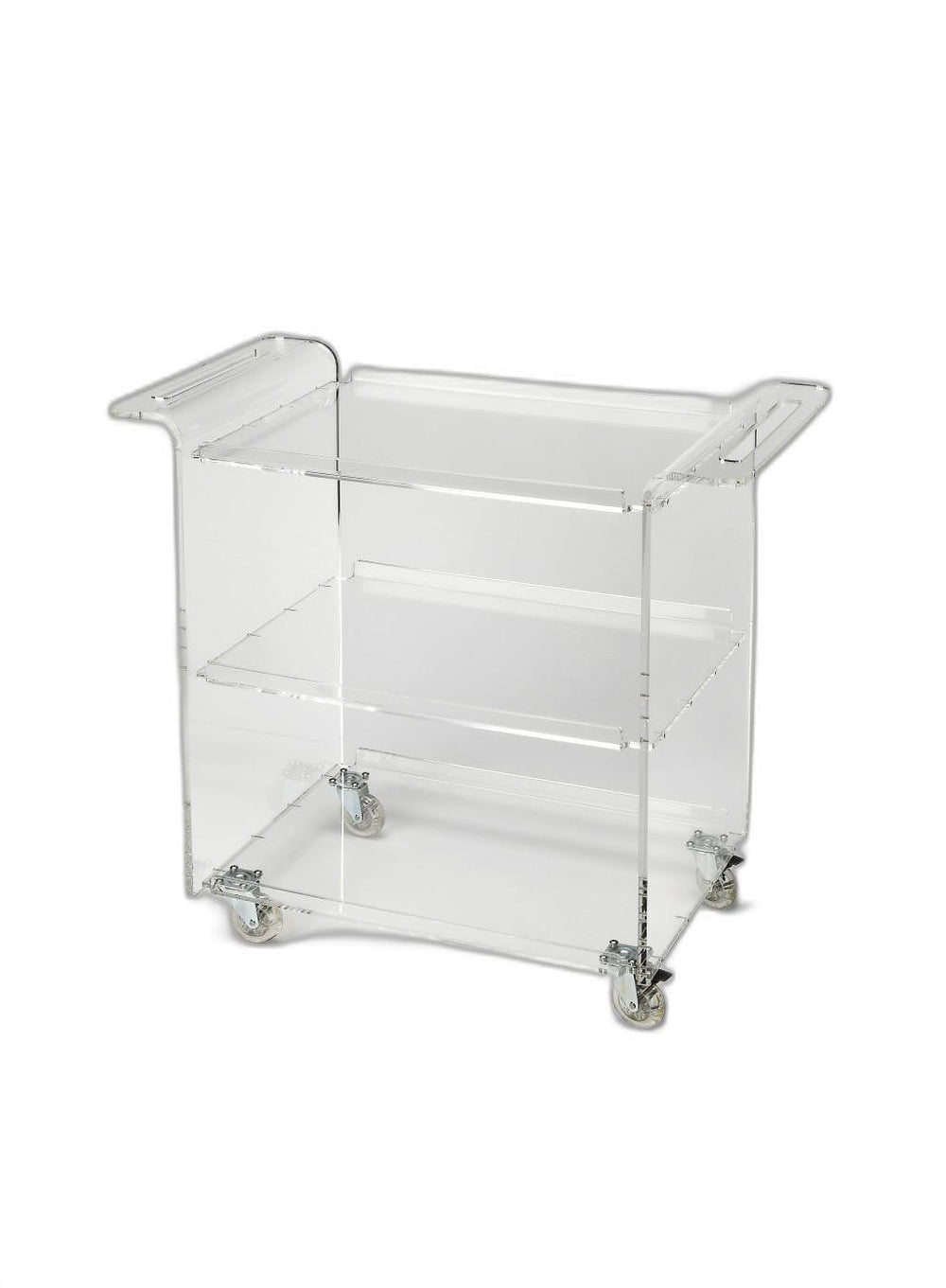 Clear Acrylic Rolling Server Bar Cart - Homeroots