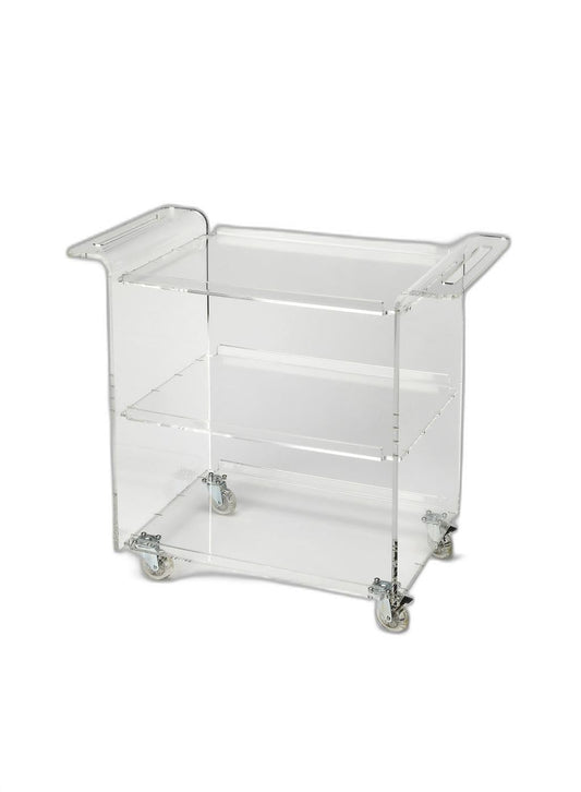 Clear Acrylic Rolling Server Bar Cart - Homeroots