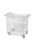 Clear Acrylic Rolling Server Bar Cart - Homeroots