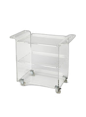 Clear Acrylic Rolling Server Bar Cart - Homeroots
