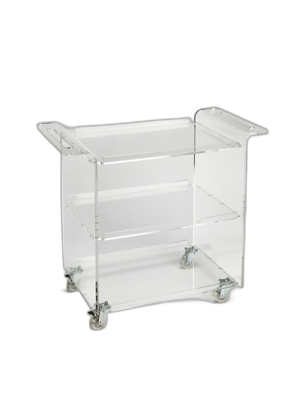 Clear Acrylic Rolling Server Bar Cart - Homeroots