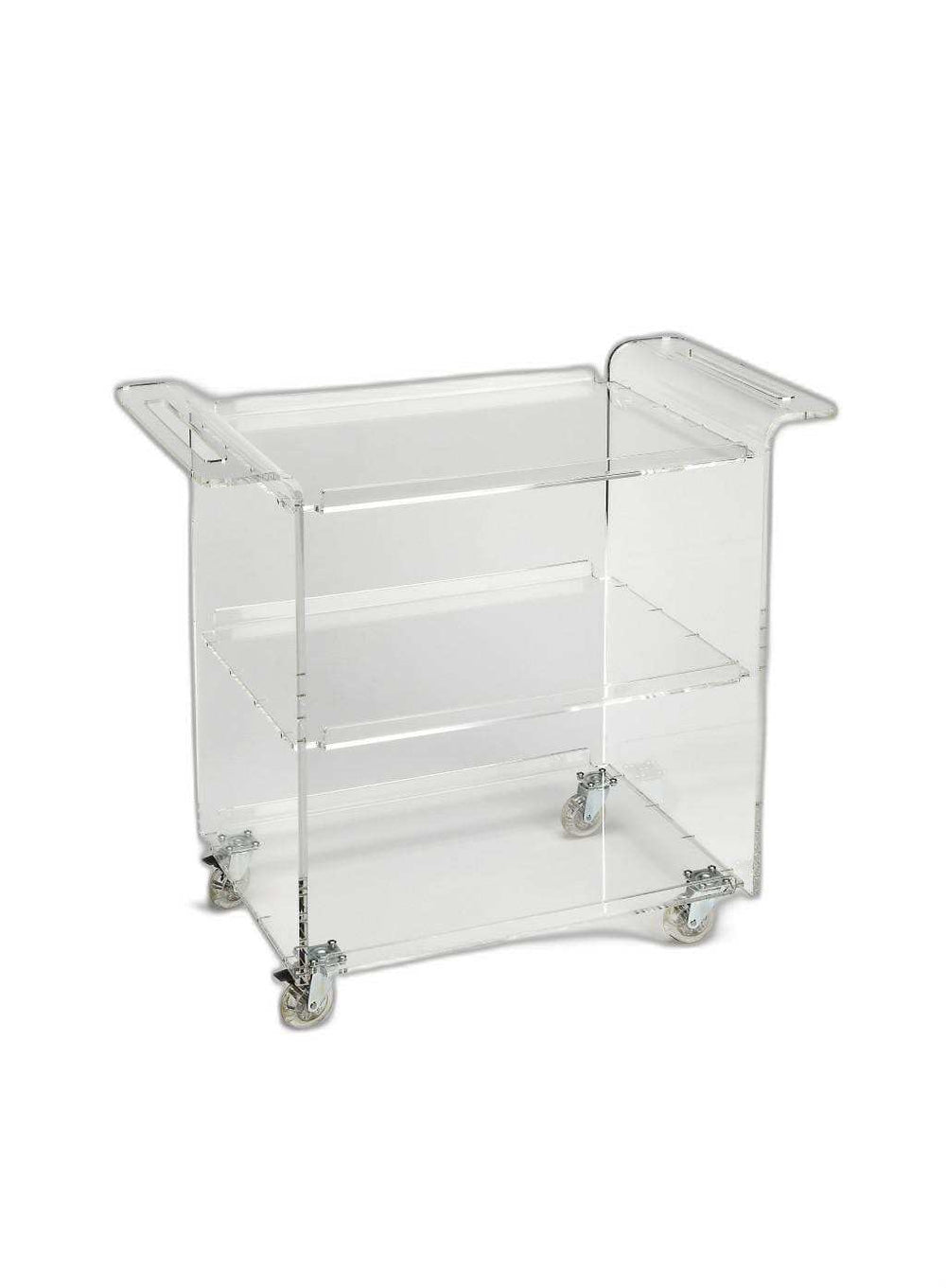 Clear Acrylic Rolling Server Bar Cart - Homeroots - Flyclothing LLC