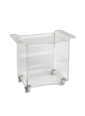 Clear Acrylic Rolling Server Bar Cart - Homeroots