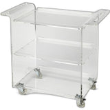 Clear Acrylic Rolling Server Bar Cart - Homeroots