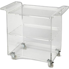 Clear Acrylic Rolling Server Bar Cart - Homeroots