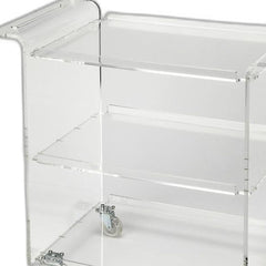 Clear Acrylic Rolling Server Bar Cart - Homeroots