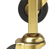 Polished Gold Bar Cart - Homeroots - Flyclothing LLC