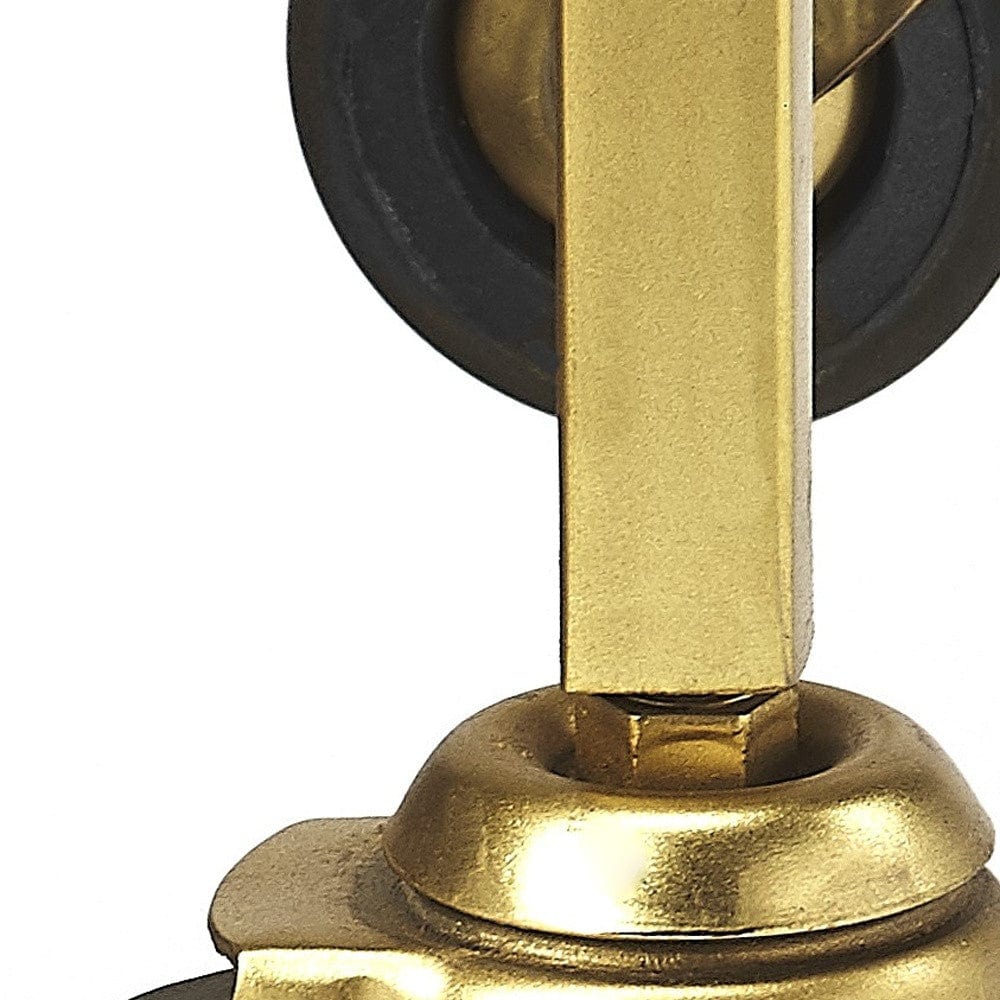 Polished Gold Bar Cart - Homeroots