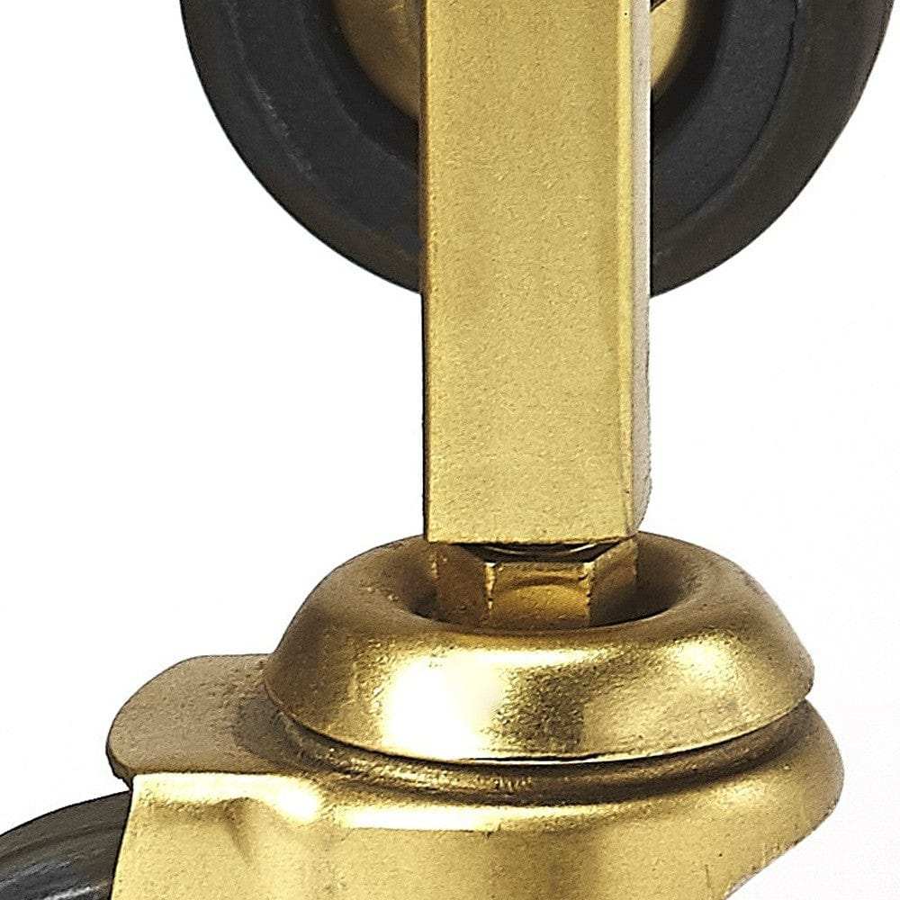 Polished Gold Bar Cart - Homeroots - Flyclothing LLC