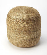 16" Jute Round Pouf Ottoman - Homeroots - Flyclothing LLC