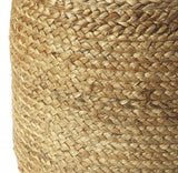 16" Jute Round Pouf Ottoman - Homeroots - Flyclothing LLC