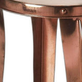 30" Copper Iron Backless Bar Height Bar Chair - Homeroots - Flyclothing LLC