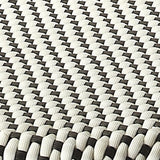 30" Natural Black and White Rattan Backless Bar Height Bar Chair - Homeroots