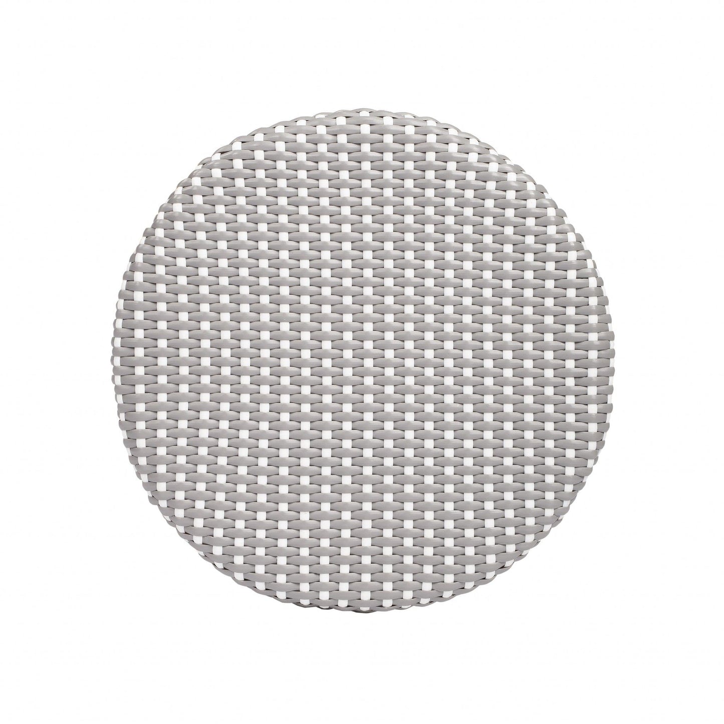 24" Natural Gray and White Rattan Backless Counter Height Bar Chair - Homeroots - Flyclothing LLC