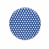 24" Blue And Wood Brown Heavy Duty Plastic And Rattan Backless Counter Height Bar Chair - Homeroots - Flyclothing LLC