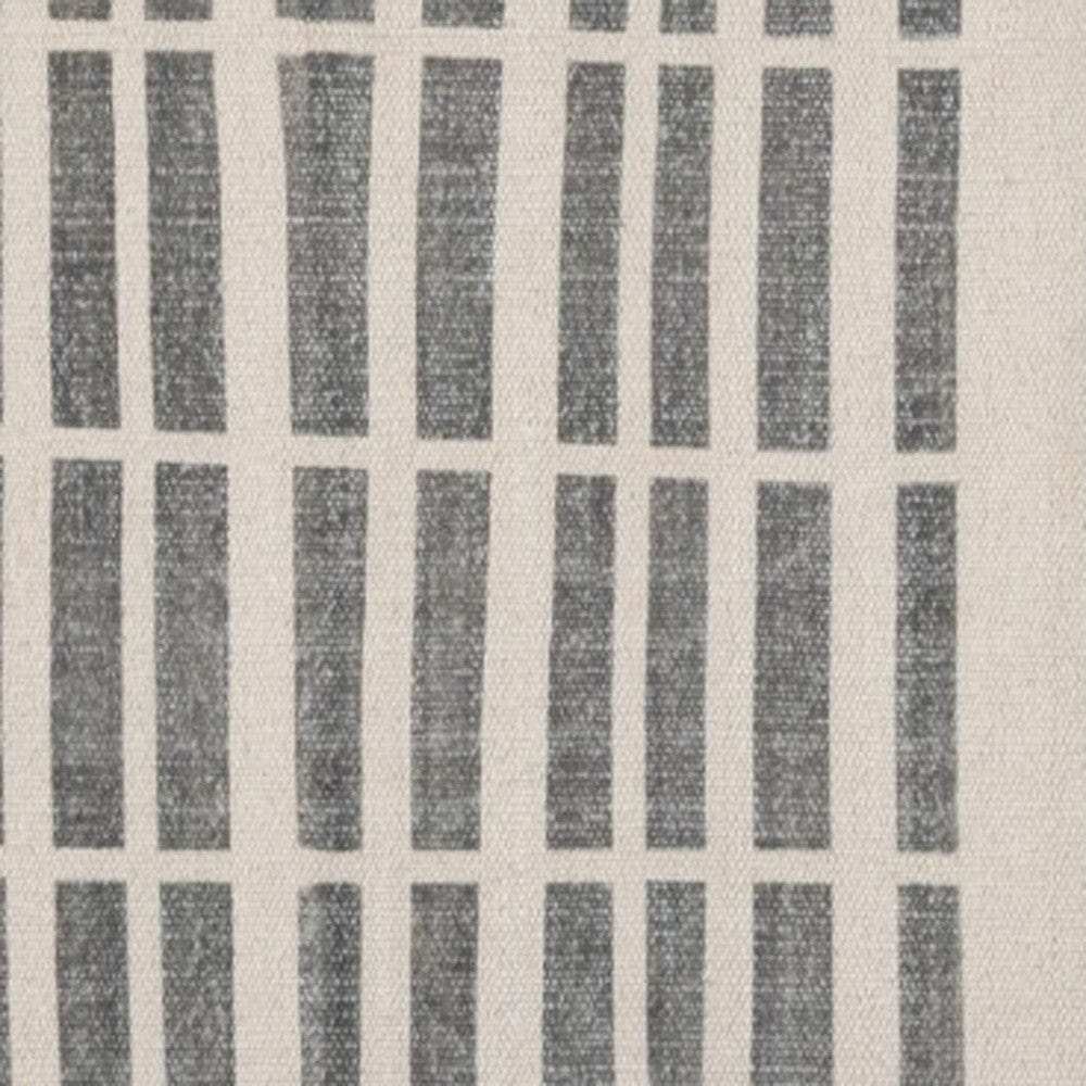 2' X 3' Gray And Cream Broken Stripes Scatter Rug - Homeroots - Flyclothing LLC