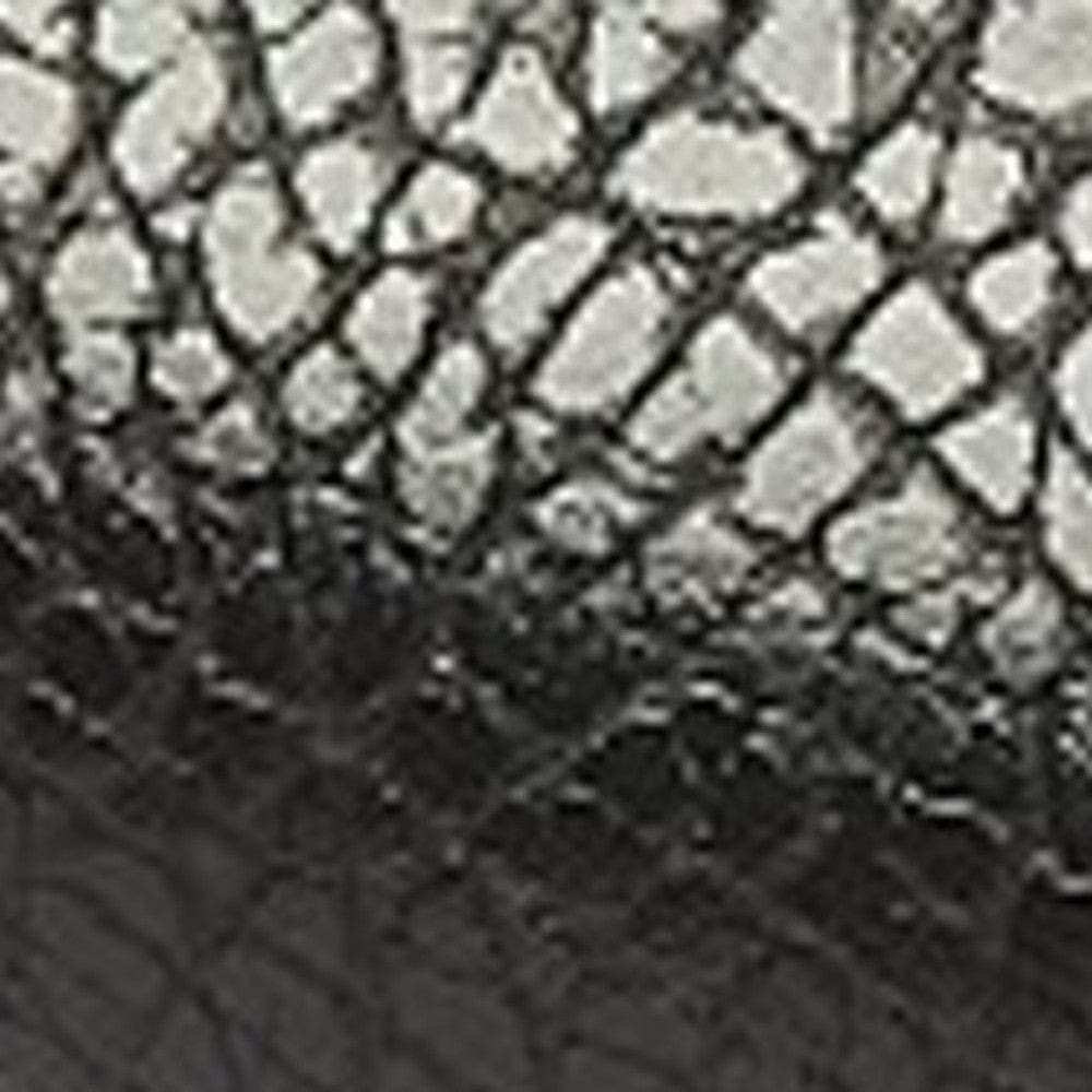 Black And Clear Stainless Steel And Steel Backless Counter Height Bar Chair - Homeroots - Flyclothing LLC