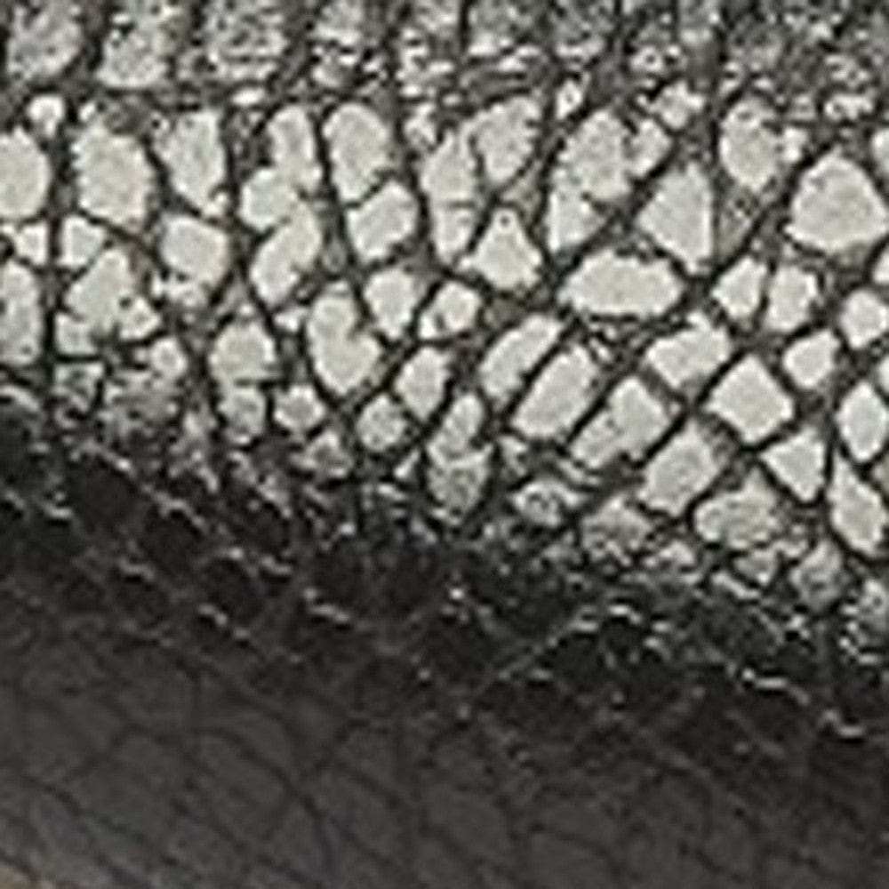 Black And Clear Stainless Steel And Steel Backless Counter Height Bar Chair - Homeroots - Flyclothing LLC