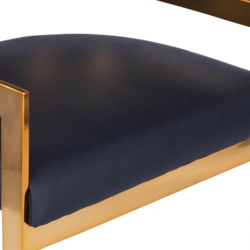 28" Black And Gold Iron Low back Counter Height Bar Chair - Homeroots - Flyclothing LLC