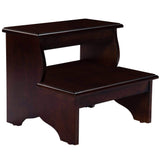 15" Solid and Manufactured Wood Backless Bar Chair - Homeroots - Flyclothing LLC