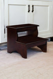 15" Solid and Manufactured Wood Backless Bar Chair - Homeroots