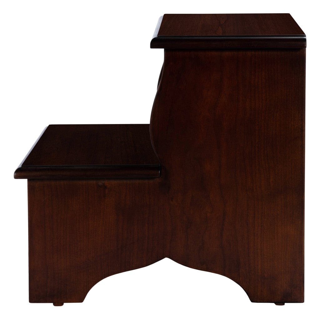 15" Solid and Manufactured Wood Backless Bar Chair - Homeroots - Flyclothing LLC