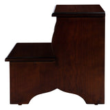 15" Solid and Manufactured Wood Backless Bar Chair - Homeroots - Flyclothing LLC