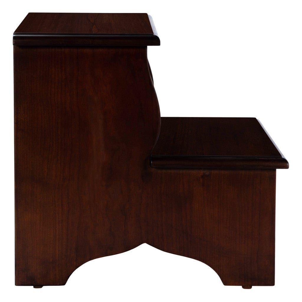 15" Solid and Manufactured Wood Backless Bar Chair - Homeroots - Flyclothing LLC