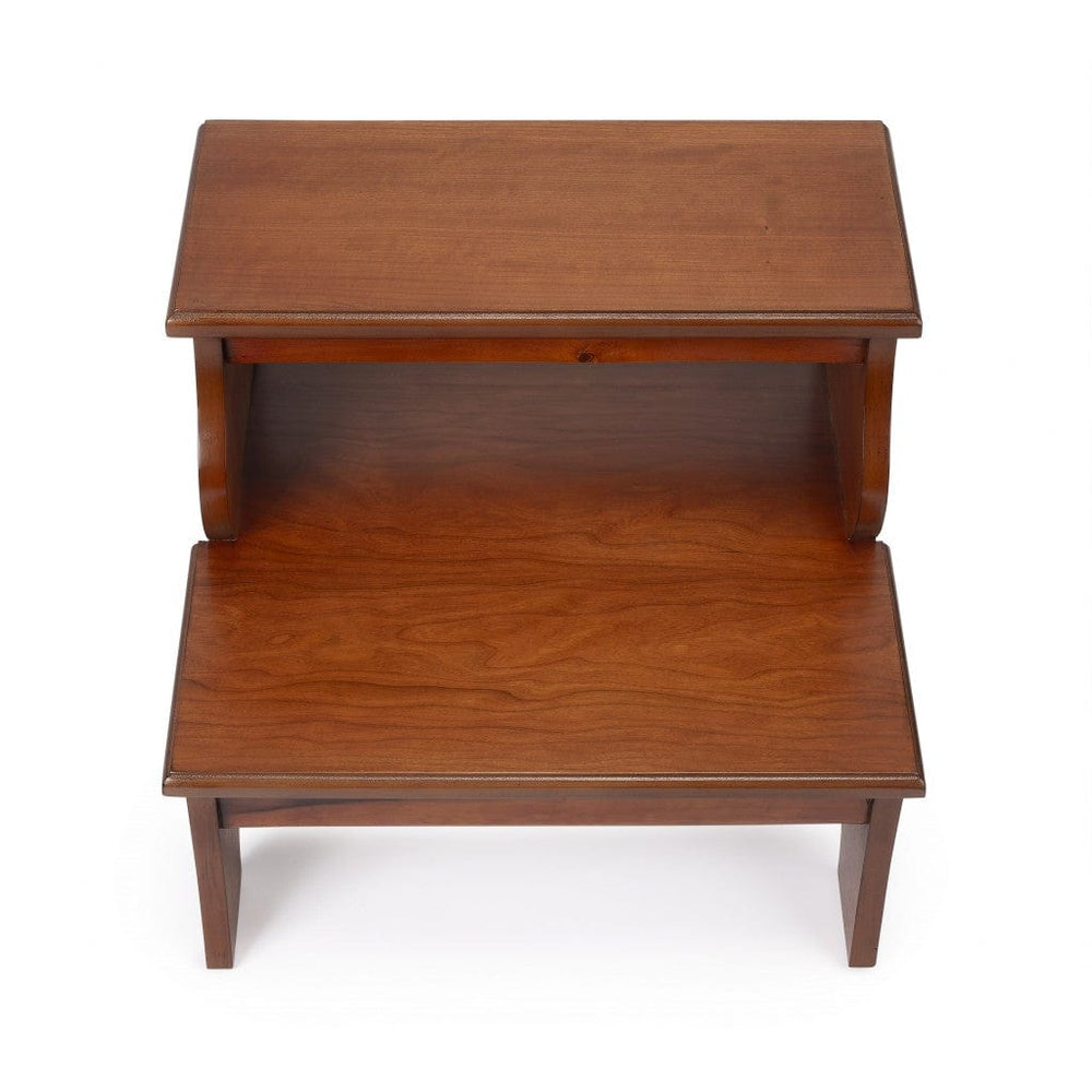 15" Brown Manufactured Wood Backless Bar Chair - Homeroots - Flyclothing LLC