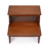 15" Brown Manufactured Wood Backless Bar Chair - Homeroots