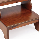 15" Brown Manufactured Wood Backless Bar Chair - Homeroots - Flyclothing LLC