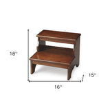 15" Brown Manufactured Wood Backless Bar Chair - Homeroots - Flyclothing LLC