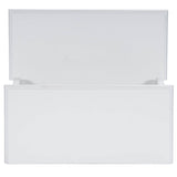 18" White Wood Step Stool - Homeroots - Flyclothing LLC