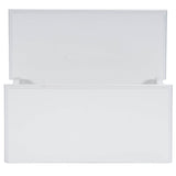 18" White Wood Step Stool - Homeroots - Flyclothing LLC